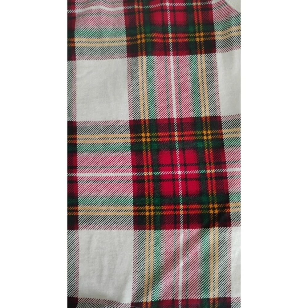 Hanna Andersson Knit Romper Unisex Plaid Sleeveless Holiday 3 6 MOS